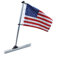 Taylor Made Pontoon 30" Flag Pole Mount & 16" x 24" US Flag - Life Raft Professionals
