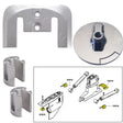 Tecnoseal Anode Kit w/Hardware - Mercury Bravo 2-3 - Zinc - Life Raft Professionals