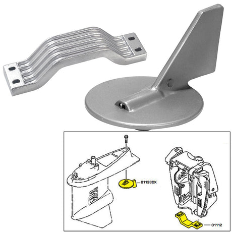 Tecnoseal Anode Kit - Yamaha 150-200HP - Aluminum - Life Raft Professionals