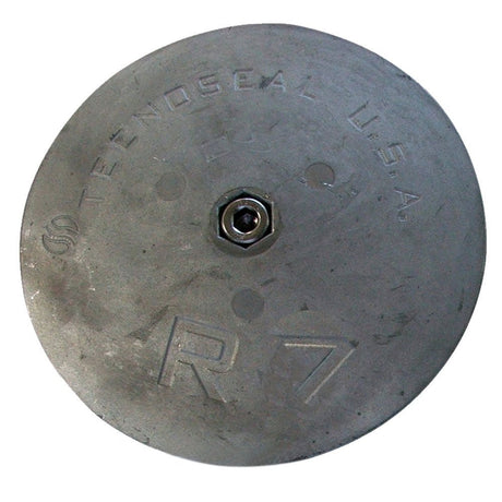 Tecnoseal R7 Rudder Anode - Zinc - 6-1/2" Diameter - Life Raft Professionals