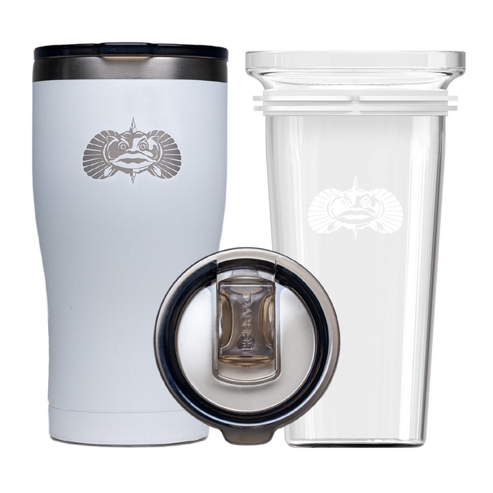 Toadfish Non-Tipping 20oz Tumbler - White - Life Raft Professionals
