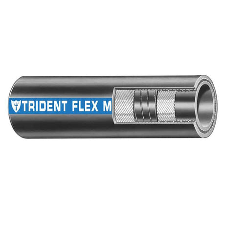 Trident Marine 1-1/2" x 50 Coil - Flex Marine Wet Exhaust Water Hose - Black - Life Raft Professionals