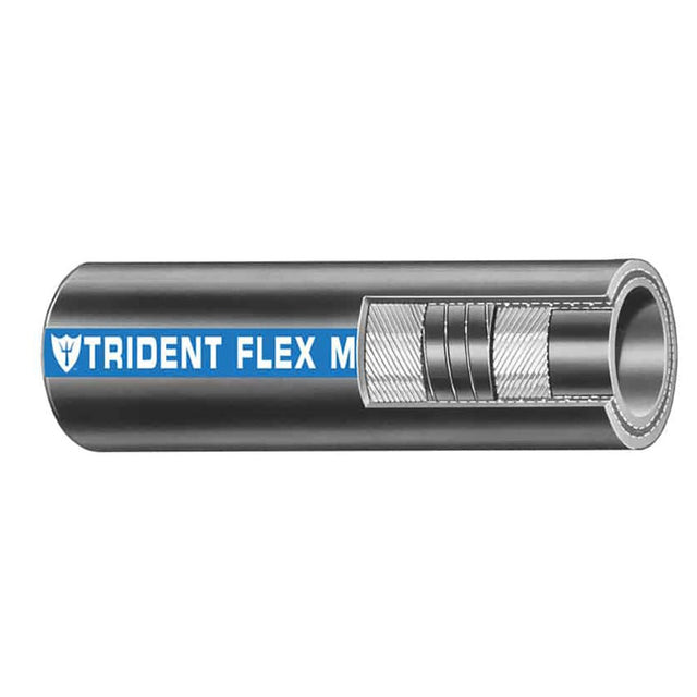 Trident Marine 1" Flex Marine Wet Exhaust Water Hose - Black - Sold by the Foot - Life Raft Professionals