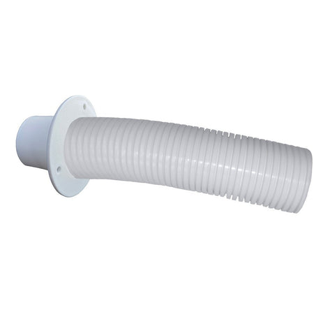 Trident Marine 10 White Stern Flex Hose w/Transom Flange - Life Raft Professionals