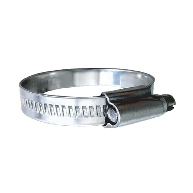Trident Marine 316 SS Non-Perforated Worm Gear Hose Clamp - 15/32" Band Range - (3/4" 1-1/8") Clamping Range - 10-Pack - SAE Size 10 - Life Raft Professionals