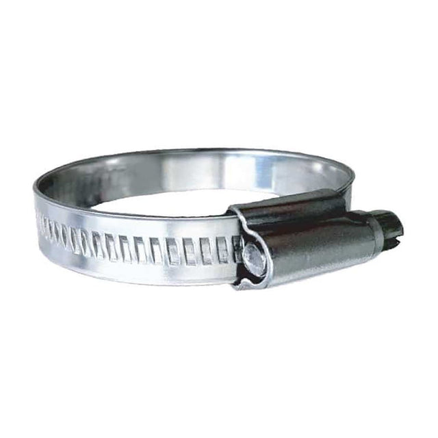 Trident Marine 316 SS Non-Perforated Worm Gear Hose Clamp - 15/32" Band Range - (5/8" 15/16") Clamping Range - 10-Pack - SAE Size 8 - Life Raft Professionals