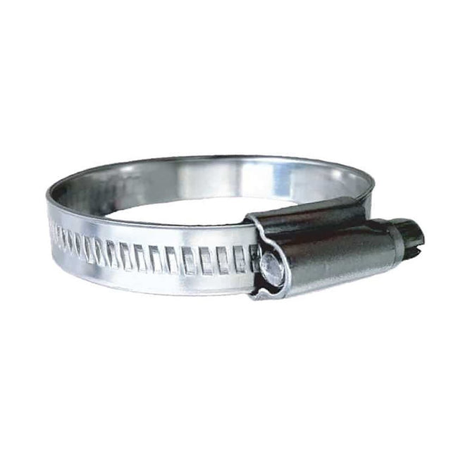 Trident Marine 316 SS Non-Perforated Worm Gear Hose Clamp - 15/32" Band Range - (7/8" 1-1/4") Clamping Range - 10-Pack - SAE Size 12 - Life Raft Professionals