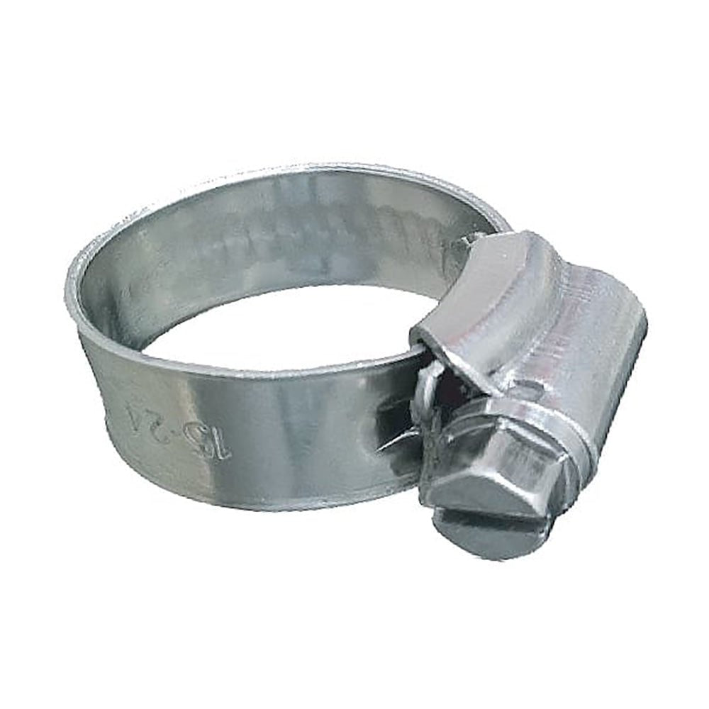 Trident Marine 316 SS Non-Perforated Worm Gear Hose Clamp - 3/8" Band Range - (5/16" 9/16") Clamping Range - 10-Pack - SAE Size 3 - Life Raft Professionals