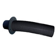 Trident Marine 4 Black Stern Flex Hose w/Transom Flange - Life Raft Professionals