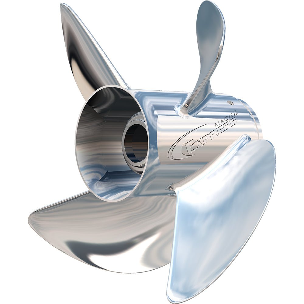 Turning Point Express Mach4 - Left Hand - Stainless Steel Propeller - EX-1423-4L - 4-Blade - 14.3" x 23 Pitch - Life Raft Professionals