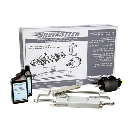 Uflex SilverSteer Universal Front Mount Outboard Hydraulic Tilt Steering System - 1500PSI V2 - Life Raft Professionals