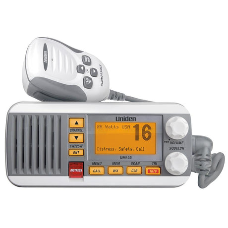 Uniden UM435 Fixed Mount VHF Radio - White [UM435] - Life Raft Professionals