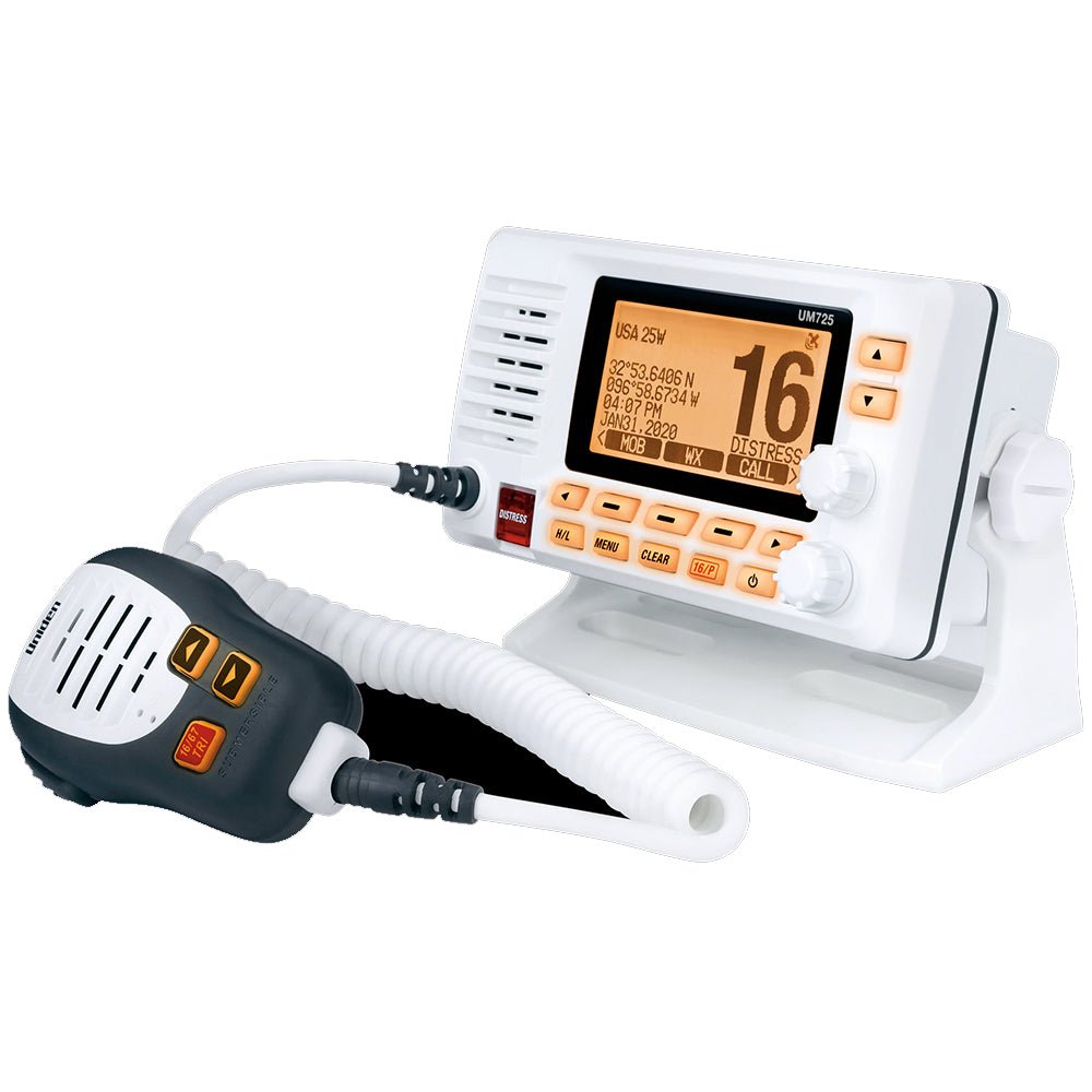 Uniden UM725 Fixed Mount VHF w/GPS Bluetooth - White [UM725GBT] - Life Raft Professionals