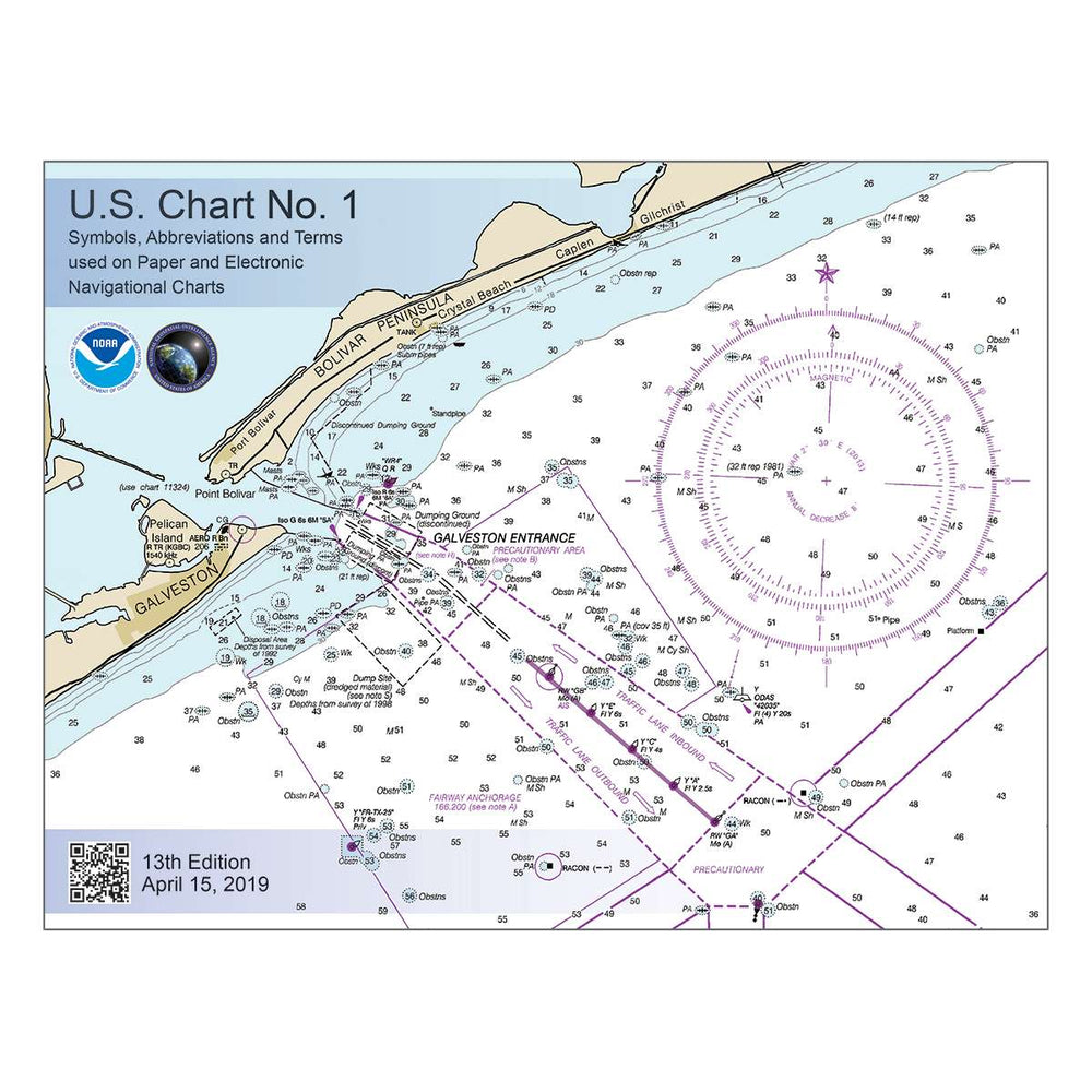 U.S. Chart No. 1: Symbols, Abbreviations and Terms used on Paper and Electronic Navigational Charts, 13th edition - Life Raft Professionals