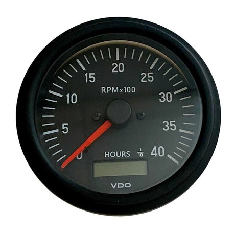 VDO Cockpit International Gen II 4K RPM Tachometer w/Hourmeter - Life Raft Professionals