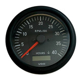 VDO Cockpit International Gen II 4K RPM Tachometer w/Hourmeter - Life Raft Professionals