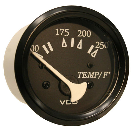 VDO Cockpit Marine 52mm (2-1/16") 250 F Water Temperature Gauge - Black Dial/Bezel [310-11801] - Life Raft Professionals