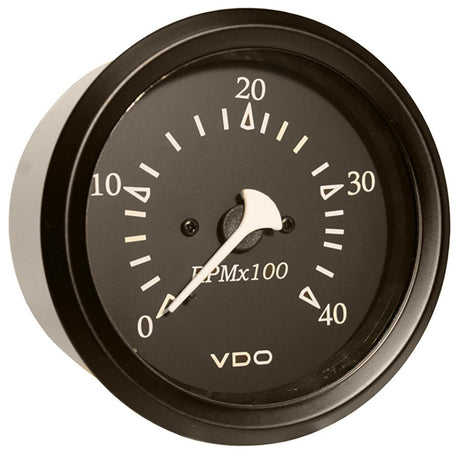 VDO Cockpit Marine 85mm (3-3/8") Diesel Tachometer - Black Dial/Bezel [333-11797] - Life Raft Professionals