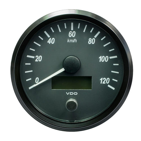 VDO SingleViu 100mm (4") Speedometer - 120 KM/H [A2C3832860030] - Life Raft Professionals
