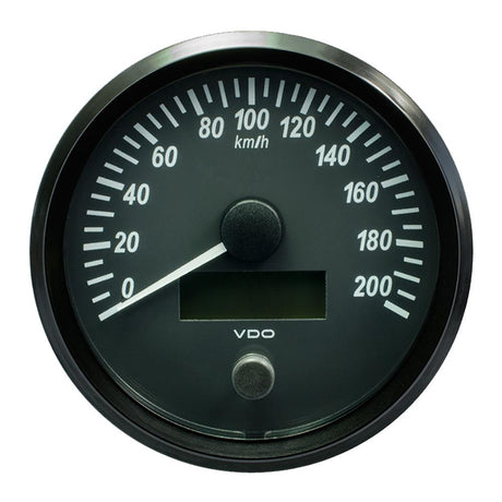 VDO SingleViu 100mm (4") Speedometer - 200 KM/H [A2C3832840030] - Life Raft Professionals