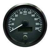 VDO SingleViu 100mm (4") Speedometer - 200 KM/H [A2C3832840030] - Life Raft Professionals
