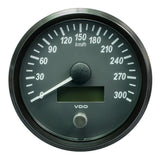 VDO SingleViu 100mm (4") Speedometer - 300 KM/H [A2C3832830030] - Life Raft Professionals
