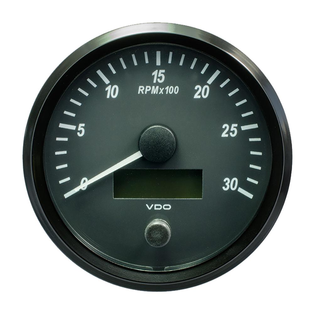 VDO SingleViu 100mm (4") Tachometer - 3000 RPM [A2C3832810030] - Life Raft Professionals