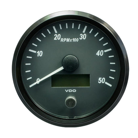 VDO SingleViu 100mm (4") Tachometer - 5000 RPM [A2C3832790030] - Life Raft Professionals