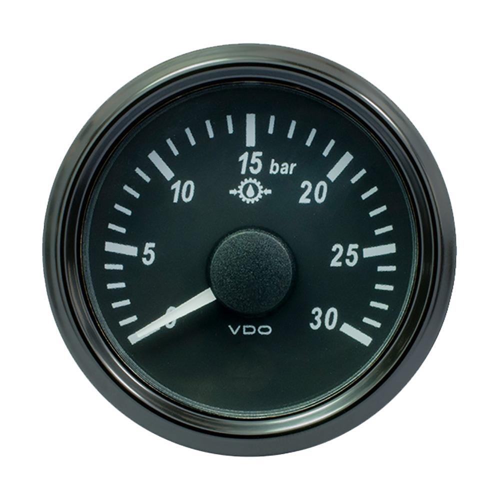 VDO SingleViu 52mm (2-1/16") Brake Pressure Gauge - 30 Bar - 0-4.5V [A2C3832720030] - Life Raft Professionals