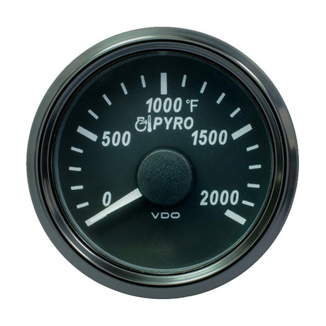 VDO SingleViu 52mm (2-1/16") Exhaust Gas Temp. Gauge - 2000F [A2C3833040030] - Life Raft Professionals