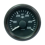 VDO SingleViu 52mm (2-1/16") Gear Pressure Gauge - 500 PSI - 0-4.5V [A2C3832740030] - Life Raft Professionals