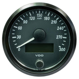VDO SingleViu 80mm (3-1/8") Speedometer - 300 KM/H [A2C3832950030] - Life Raft Professionals
