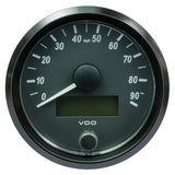 VDO SingleViu 80mm (3-1/8") Speedometer - 90MPH [A2C3832900030] - Life Raft Professionals