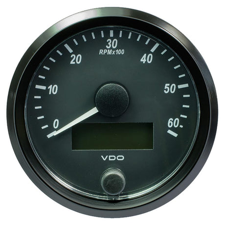 VDO SingleViu 80mm (3-1/8") Tachometer - 6,000 RPM [A2C3833010030] - Life Raft Professionals