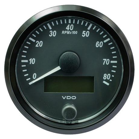 VDO SingleViu 80mm (3-1/8") Tachometer - 8000 RPM [A2C3833020030] - Life Raft Professionals
