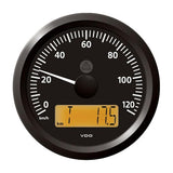 Veratron 3-3/8" (85 mm) ViewLine Speedometer - 0 to 120 KMH - 12/24V - Black Dial Triangular Bezel [A2C59512369] - Life Raft Professionals