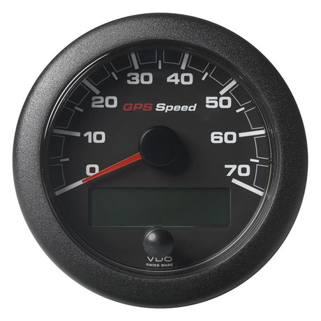 Veratron 3-3/8" (85mm) OceanLink GPS Speedometer - Black Dial Bezel (0-70 K/MPH/KMH) [A2C1351990001] - Life Raft Professionals