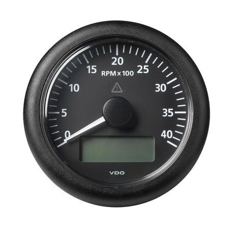 Veratron 3-3/8" (85MM) ViewLine Tach w/Multifunction Display - 0 to 4000 RPM - Black Dial Bezel [A2C59512391] - Life Raft Professionals
