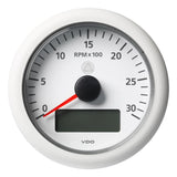 Veratron 3-3/8" (85MM) ViewLine Tachometer with Multi-function Display - 0 to 3000 RPM - White Dial Bezel [A2C59512396] - Life Raft Professionals