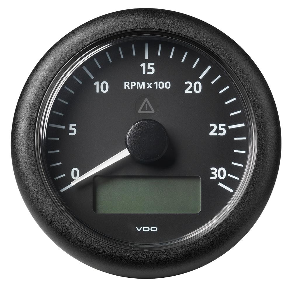 Veratron 3-3/8" (85MM) ViewLine Tachometer w/Multi-Function Display - 0 to 3000 RPM - Black Dial Bezel [A2C59512390] - Life Raft Professionals