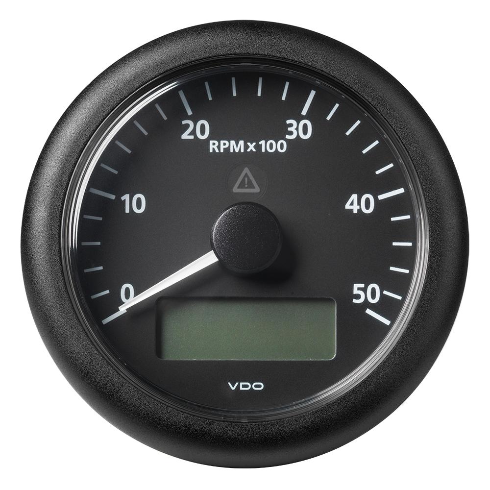 Veratron 3-3/8" (85MM) ViewLine Tachometer w/Multi-Function Display - 0 to 5000 RPM - Black Dial Bezel [A2C59512392] - Life Raft Professionals