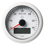 Veratron 3-3/8" (85MM) ViewLine Tachometer w/Multi-Function Display - 0 to 6000 RPM - White Dial Bezel [A2C59512399] - Life Raft Professionals