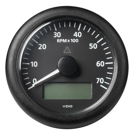 Veratron 3-3/8" (85MM) ViewLine Tachometer w/Multi-Function Display - 0 to 7000 RPM - Black Dial Bezel [A2C59512394] - Life Raft Professionals