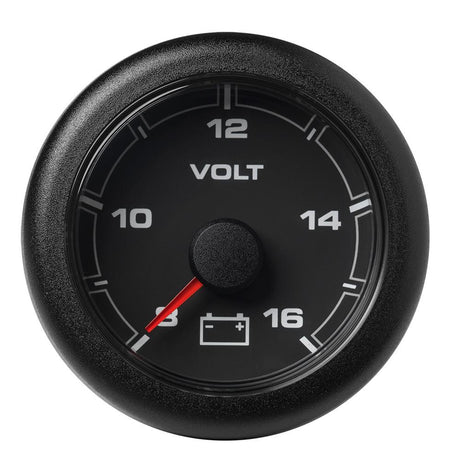 Veratron 52MM (2-1/16") OceanLink Battery Voltage Gauge - 8 to 16 V - Black Dial Bezel [A2C1066100001] - Life Raft Professionals