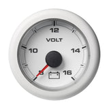 Veratron 52MM (2-1/16") OceanLink Battery Voltage Gauge - 8 to 16V - White Dial Bezel [A2C1066110001] - Life Raft Professionals