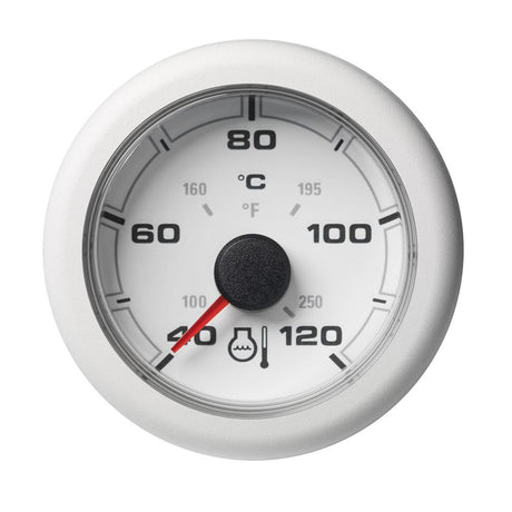 Veratron 52MM (2-1/16") OceanLink Coolant Temperature Gauge - 120C/250F - White Dial Bezel [A2C1065970001] - Life Raft Professionals