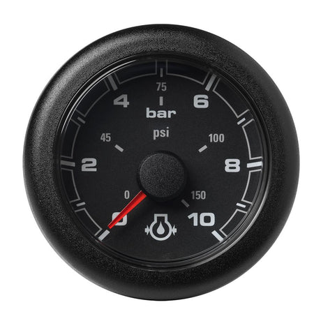 Veratron 52MM (2-1/16") OceanLink Engine Oil Pressure Gauge -10 Bar/150 PSI - Black Dial Bezel [A2C1066000001] - Life Raft Professionals