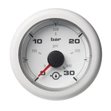 Veratron 52MM (2-1/16") OceanLink Transmission Oil Pressure Gauge - 30 Bar/440 PSI - White Dial Bezel [A2C1066050001] - Life Raft Professionals