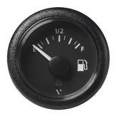 Veratron 52MM (2-1/16") ViewLine Fuel Level Gauge Empty/Full - 240-33.5 OHM - Black Dial Round Bezel [A2C59514094] - Life Raft Professionals