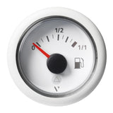 Veratron 52mm (2-1/16") ViewLine Fuel Tank Level Gauge - 0 to 1/1 - White Dial Round Bezel [A2C59514182] - Life Raft Professionals